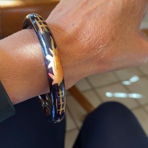 Asian black bangle bracelet.